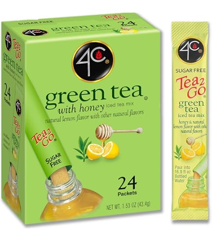 【tomoekitahara（2/2）】・緑360ｇ×2袋✨同時購入特価 Amazon.com : 4C Totally Light Tea 2 Go Green Tea, Ice Tea Mix